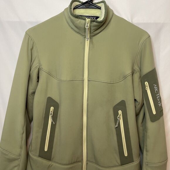 ARC'TERYX HYLLUS HOODY JACKET POLARTEC POWER SHIELD HIGH LOFT WOMENS M *Stains* - Picture 2 of 10